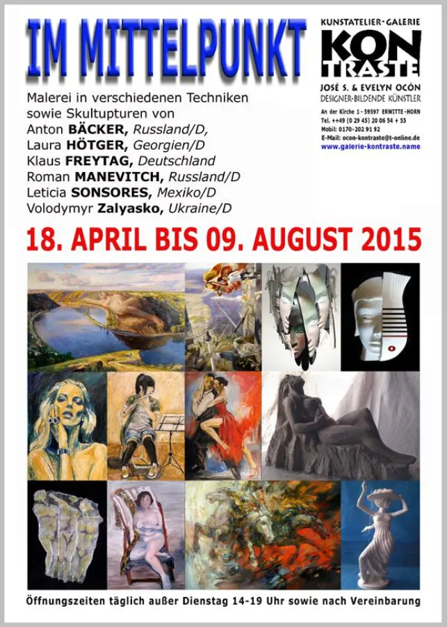 Ausstellungsplakat. Copyright by José S. Ocón, http://www.galerie-kontraste.name