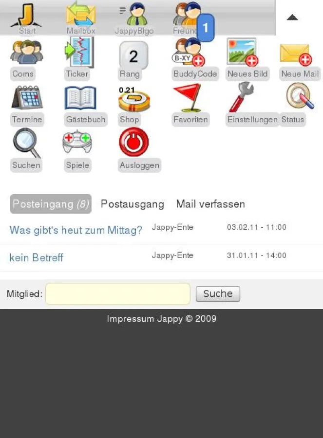 m.jappy.de, der User-Spaß für unterwegs.