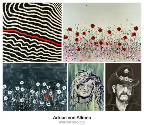 Bild: Adrian von Allmen: Expressive Farbwelten zwischen Abstraktion und Figuration an der SWISSARTEXPO 2026