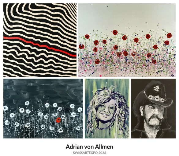 Bild: Adrian von Allmen: Expressive Farbwelten zwischen Abstraktion und Figuration an der SWISSARTEXPO 2026