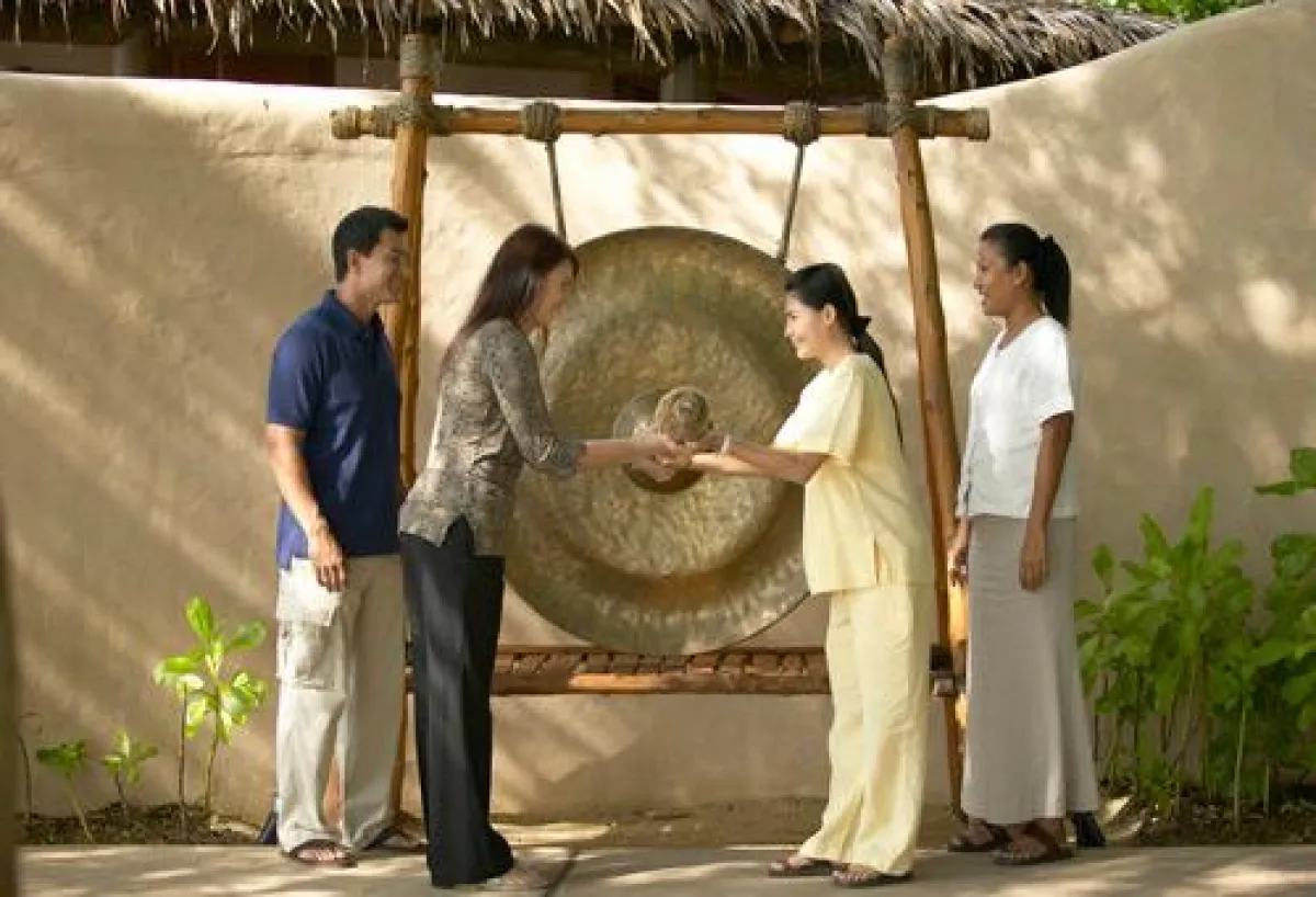 Begrüßungszeremonie im Six Senses Destination Spa Phuket