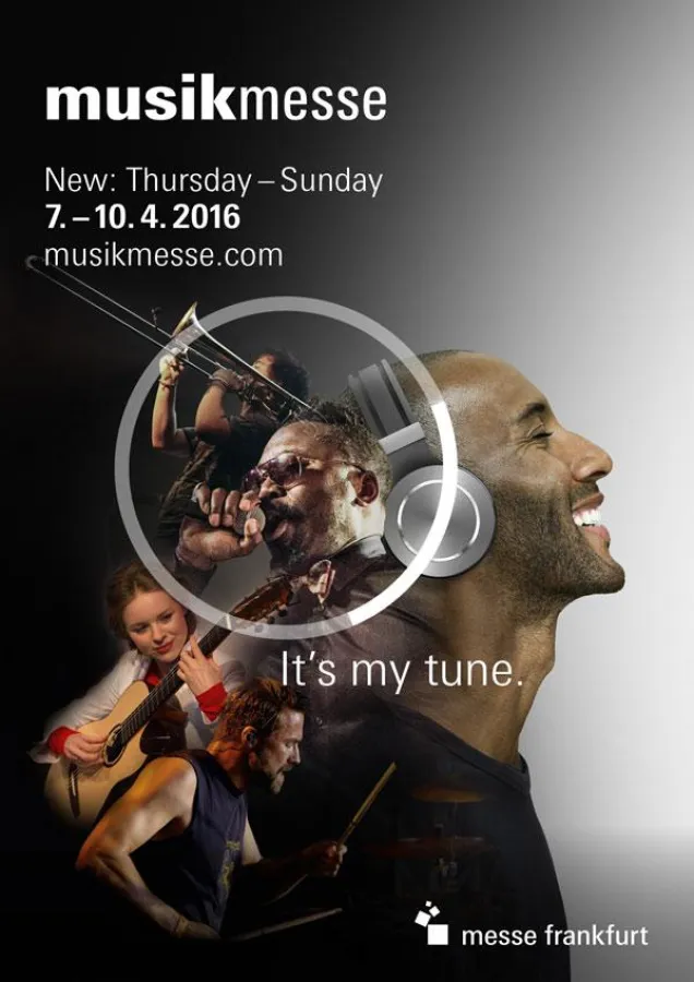 Plakat der Musikmesse in Frankfurt 2016