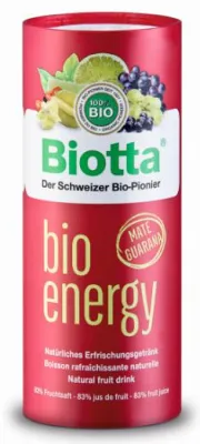 Bild: NEU: Biotta Bio Energy Drink – der Energie-Kick aus der Natur