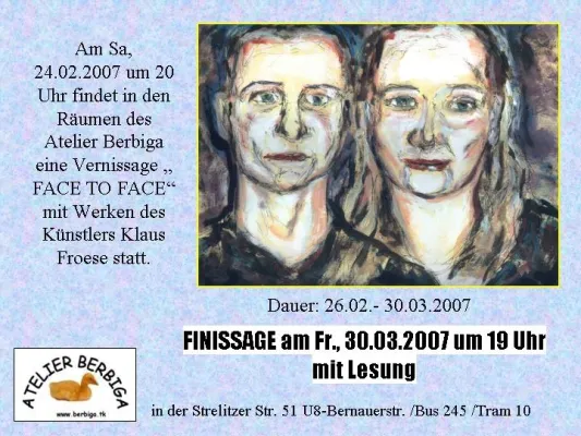 Bild: Finissage "Face to Face"