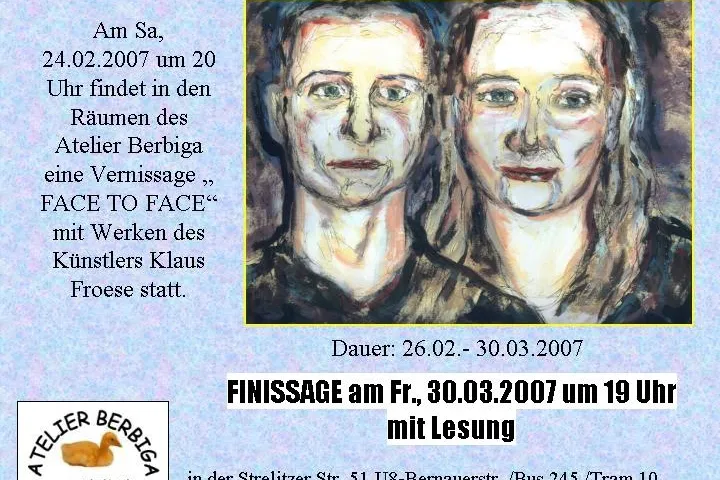 Bild: Finissage "Face to Face"