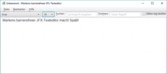 Barrierefreie Softwareentwicklung mit JavaFX – Ein Texteditor zum kostenlos Herunterladen Bild: Barrierefreie Softwareentwicklung mit JavaFX – Ein Texteditor zum kostenlos Herunterladen