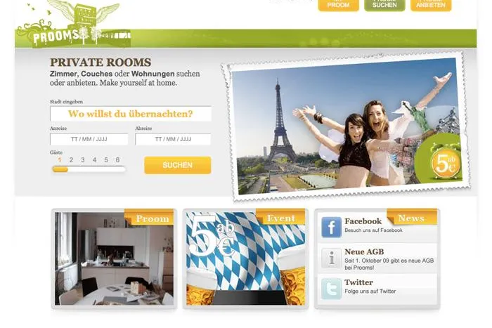 Bild: Unterkunft-Plattform PROOMS vermittelt Zimmer oder Wohnung jetzt noch einfacher