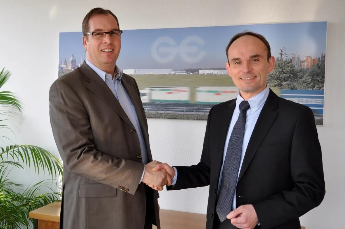 Georg Ebeling (l.) und Stefan Gulbins: Die neue Doppelspitze der Spedition Ebeling.