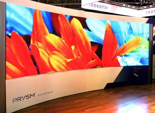 Bild: Prysm Laser Phosphor Display TD1: Stegloses Display mit purer Energieeffizienz