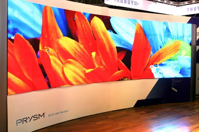 Bild: Prysm Laser Phosphor Display TD1: Stegloses Display mit purer Energieeffizienz