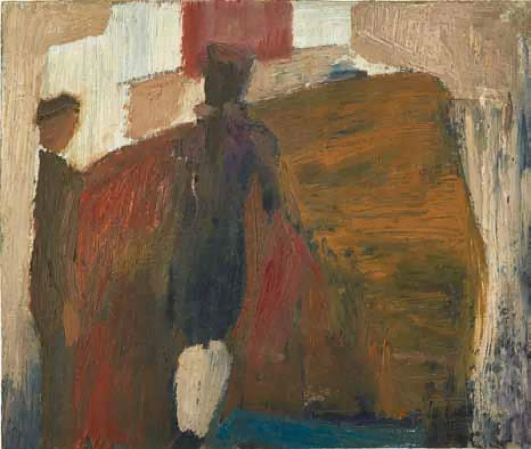 Alexander Camaro, Kleiner Spanier · um 1945/46 · Öl auf Hartfaser · 26 x 30,4 cm