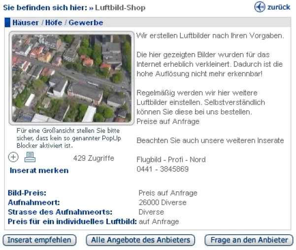 AirShampoo.de: Neuer Luftbilder-Shop gut gestartet Bild: AirShampoo.de: Neuer Luftbilder-Shop gut gestartet