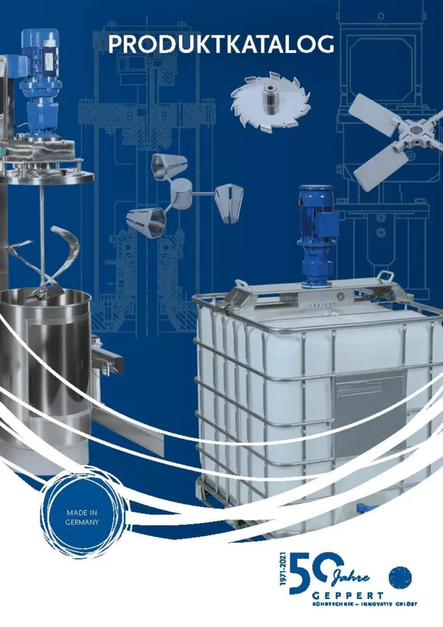 Produktübersicht der Geppert Rührtechnik  (© Geppert Rührtechnik GmbH)