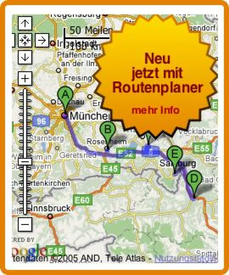 nochPlatz - Routenplaner
