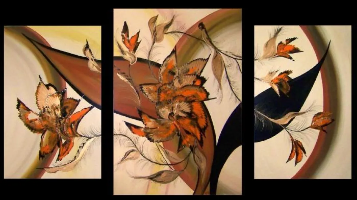 Acrylbild 3 teilig Gesamtgröße 130 x 70 cm