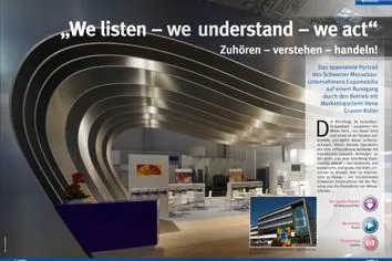 Bild: Schweizerisch, individuell, professionell – Upd@te porträtiert das Schweizer Messebau-Unternehmen Expomobilia