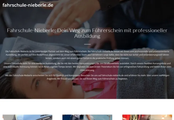 Bild: Mobilität beginnt mit Vertrauen - Die Fahrschule Nieberle stellt sich vor