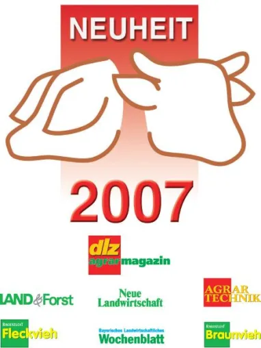 Bild: SUSI erhält den Innovationspreis des Jahres 2007 vom Deutschen Landwirtschaftsverlag (DLV)