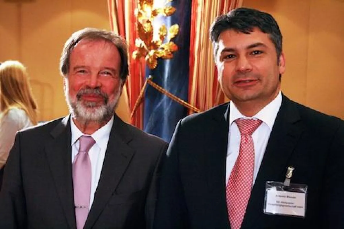 Prof. Norbert Walter und Gastgeber Antonio Biondo