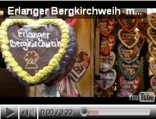 Bild: Erlanger Bergkirchweih, Brotzeit und eine Maß Bier