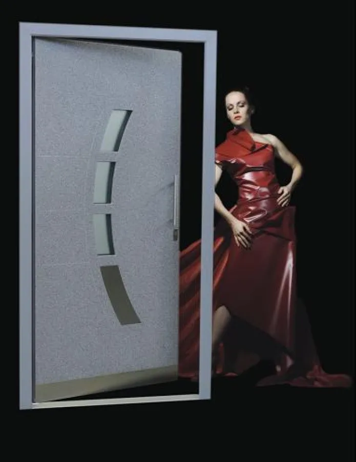 Aluminium Haustüren mit Corian® der Serie Luxembourg - exklusiv, individuell, einzigartig -