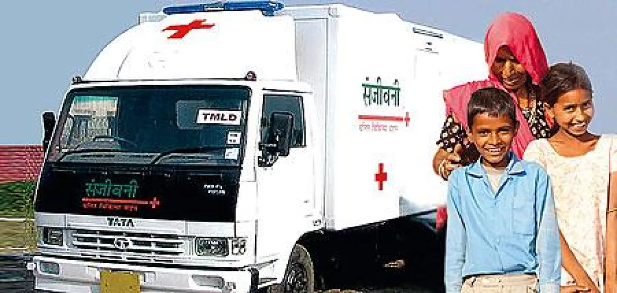 Mobile Klinik zur medizinischen Versorgung ländlicher Regionen