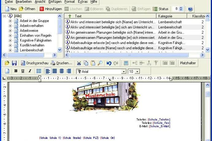 Bild: Zeugnisse und Beurteilungen erstellen mit Beurteilungs-Manager
