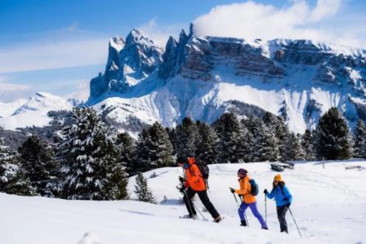 Wintersport im Val Gardena Grödental