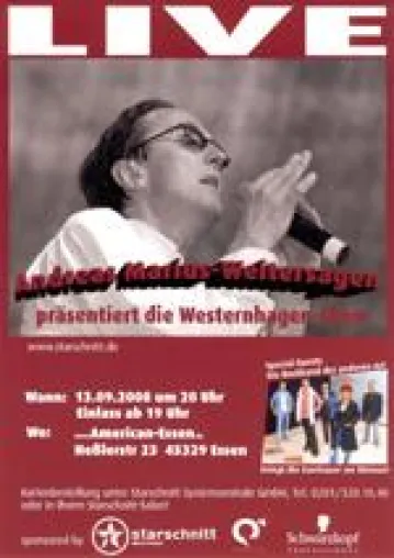 Bild: Starschnitt veranstaltet Westernhagen-Show in Essen
