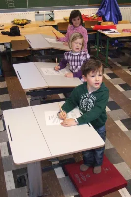 Bild: Das Klassenzimmer der Zukunft: Bewegung ausdrücklich erwünscht