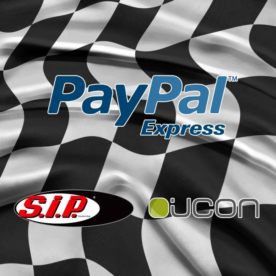 Durch Implementierung von PayPal Express beschleunigt SIP Scootershop den Bestellprozess.