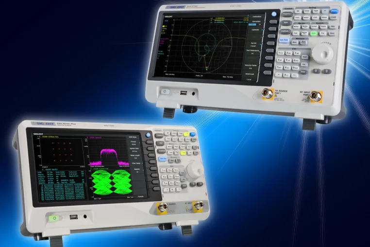 Bild: Siglent erweitert Bandbreite auf 7,5 GHz - HF-Instrumente SVA1075X und SSA3075X Plus mit Spitzenfrequenz
