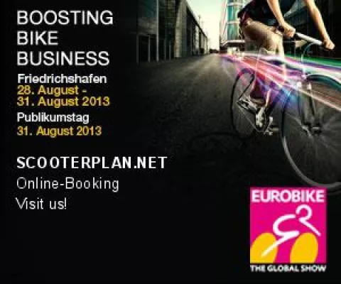 Bild: EUROBIKE 2013 mit SCOOTERPLAN.NET – Online Buchung für die Fahrradwelt