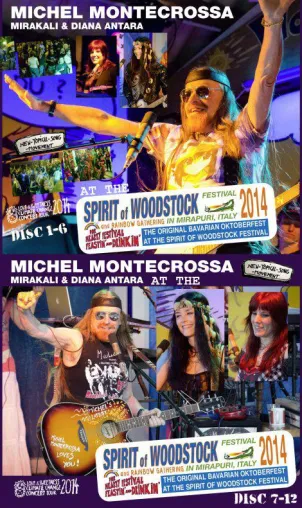 Bild: 2 CD Box-Sets vom Spirit of Woodstock Festival 2014: 178 Songs von Michel Montecrossa, Mirakali & Diana Antara