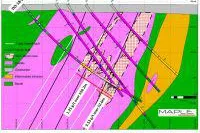 Bild: Maple Gold Mines trifft über 158,5 m auf hohe Goldgehalte