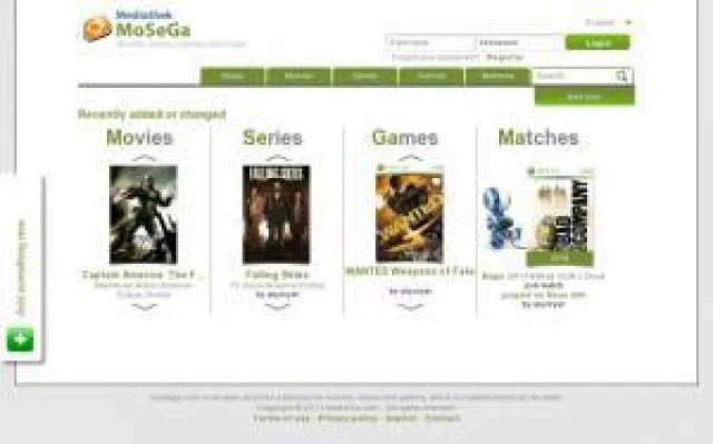 Bild: MoSeGa – Intuitive Website über Filme, Serien und Games