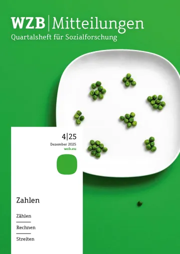 Zahlen: Das neue Heft der WZB-Mitteilungen ist da Bild: Zahlen: Das neue Heft der WZB-Mitteilungen ist da