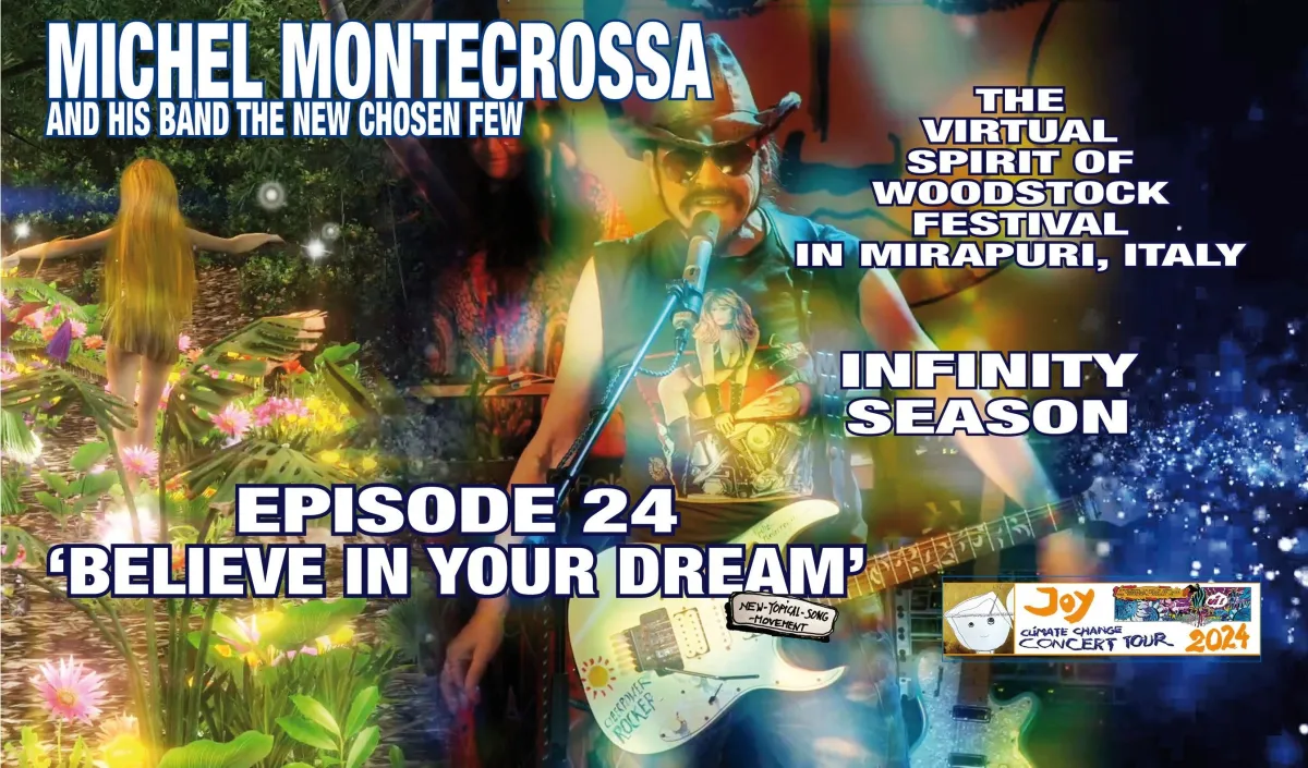 Titelbild Episode 24 ‘BELIEVE IN YOUR DREAM’ des Virtuellen Spirit of Woodstock Festivals (© © Filmaur Multimedia)