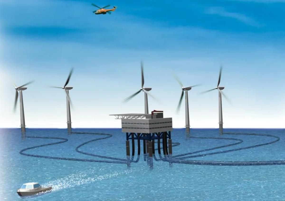 Nexans-Mittelspannungskabel mit einer Gesamtlänge von 70 km werden die 91 Windkraftanlagen des geplanten Windparks Horns Rev 2 mit der Trafozentrale verbinden. Die Seekabel werden in 9 bis 18 m Tiefe 