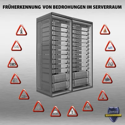 Bild: Alarm bei Wasserschaden für Serverraum und Rechenzentrum