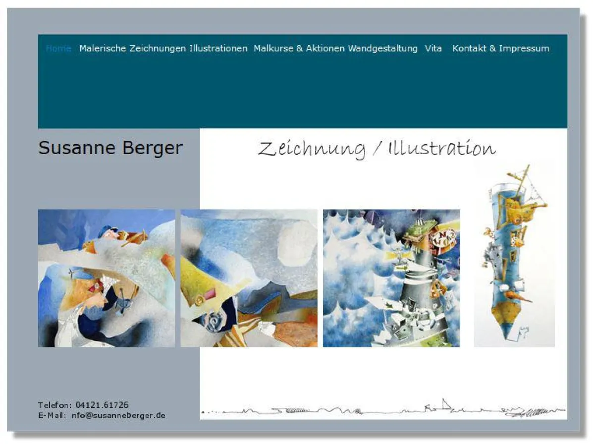 Auf ihrer Homepage geht Susanne Berger auch auf ihre Kinder-Malkurse ein: www.susanneberger.de.