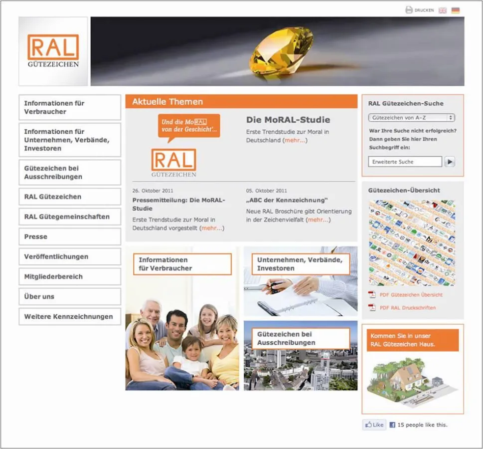 Die neue Website von RAL Gütezeichen.