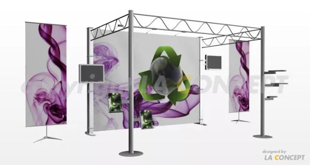 Bild: Alternative im Messebau mit mobilen Präsentationssystemen