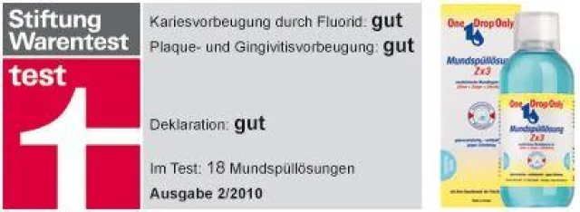 Bild: One Drop Only®: Stiftung Warentest zeichnet Mundspüllösung aus