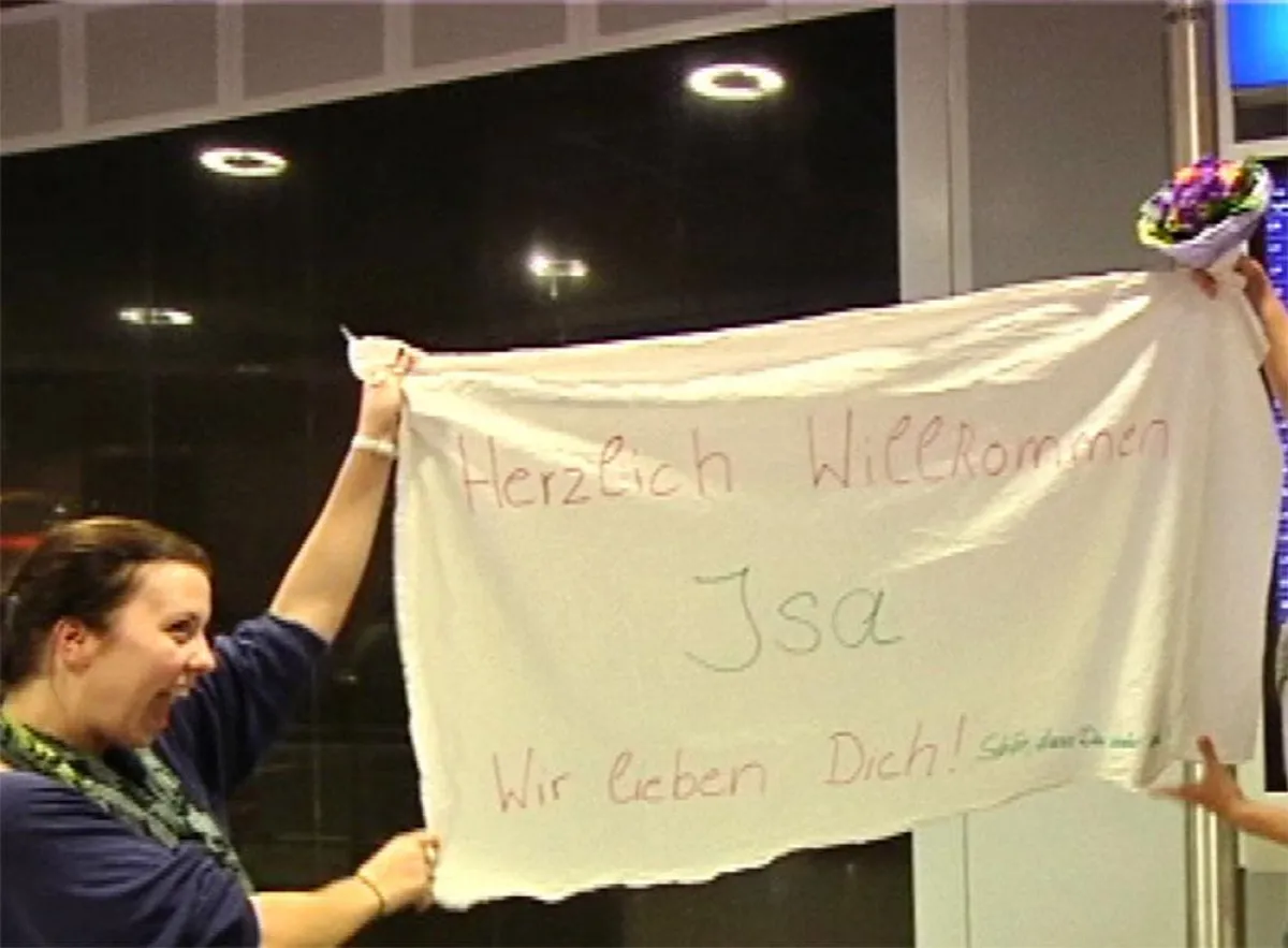 Großer Bahnhof am Frankfurter Flughafen