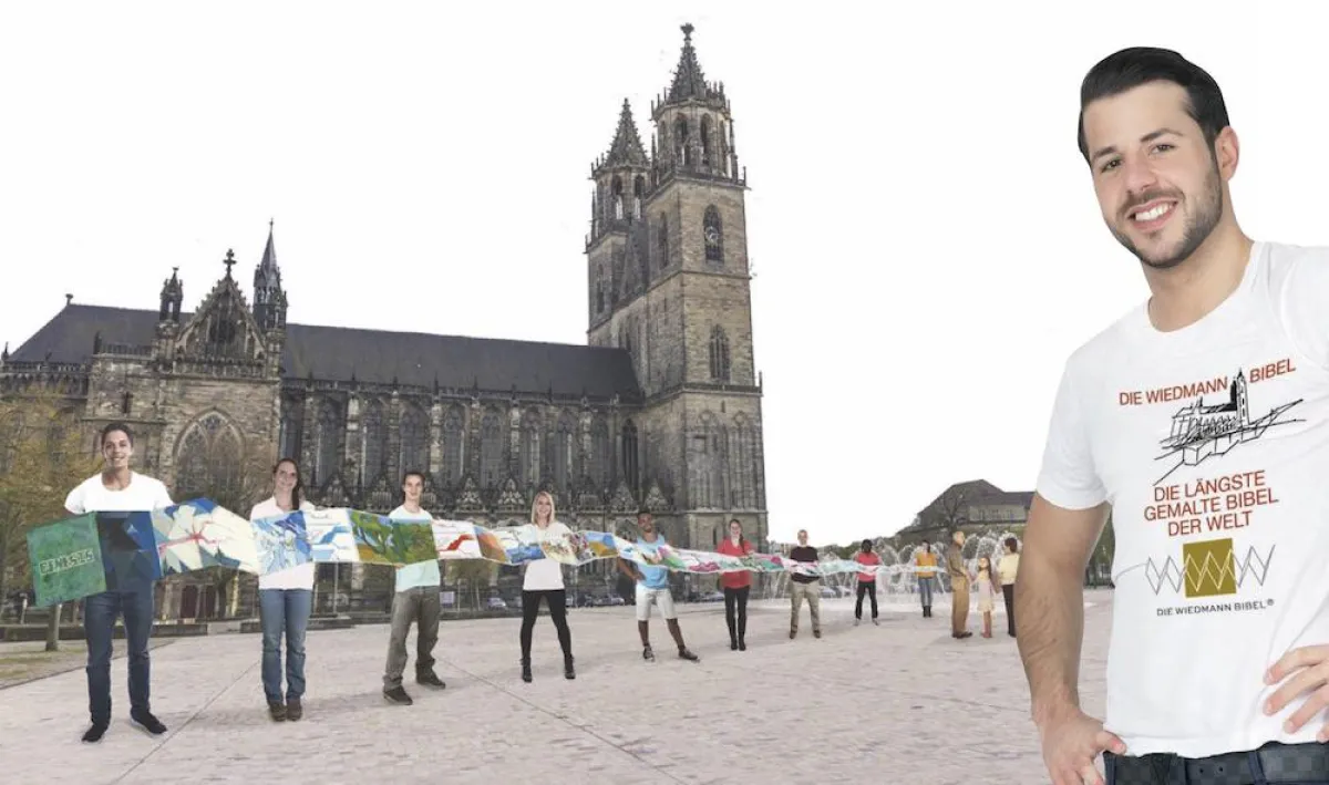 Die längste gemalte Bibel der Welt - Weltrekordversuch