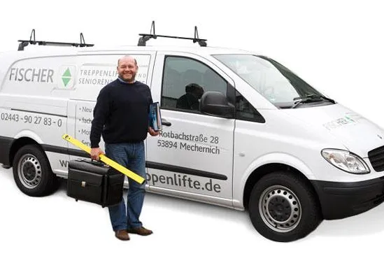 Fischer Treppenlifte - Beratung, Verkauf und Montage aus einer Hand Bild: Fischer Treppenlifte - Beratung, Verkauf und Montage aus einer Hand
