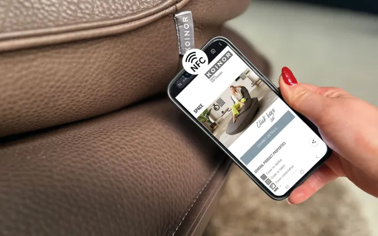 KOINOR bereits in Mailand mit Digitalem Produktpass ausgestattet Bild: KOINOR bereits in Mailand mit Digitalem Produktpass ausgestattet