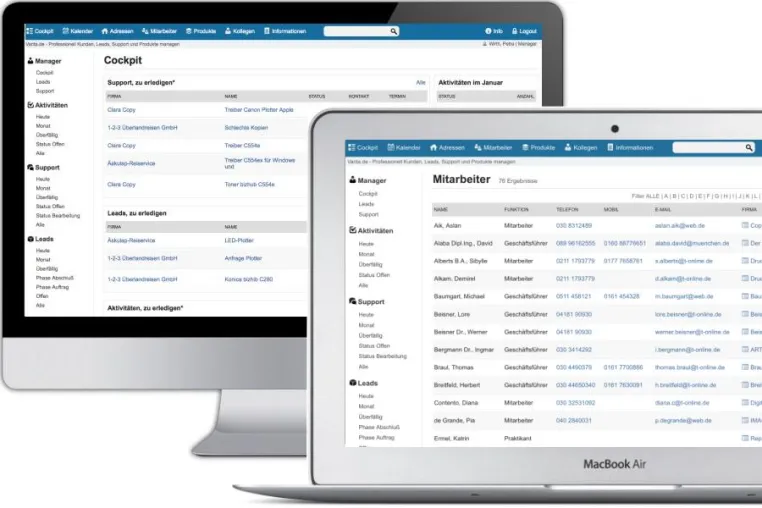 Varia - CRM in der Cloud Bild: Varia - CRM in der Cloud