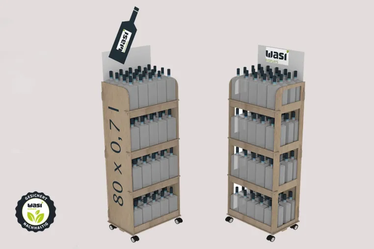 Mehrweg-Displays von Wasi Displays: Umweltfreundlich und preiswert Bild: Mehrweg-Displays von Wasi Displays: Umweltfreundlich und preiswert
